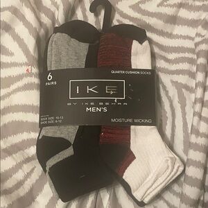 Ike Behar Men's  Socks - Black, Gray, and Red